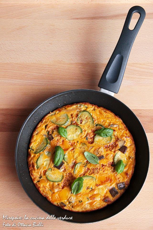 Frittata in ratatuille al pomodoro fresco