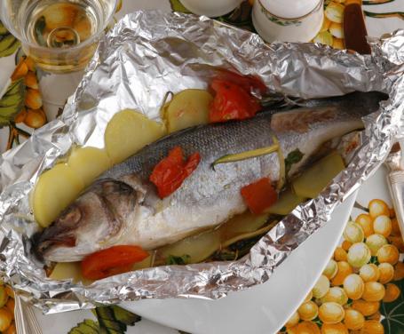 Branzino al cartoccio