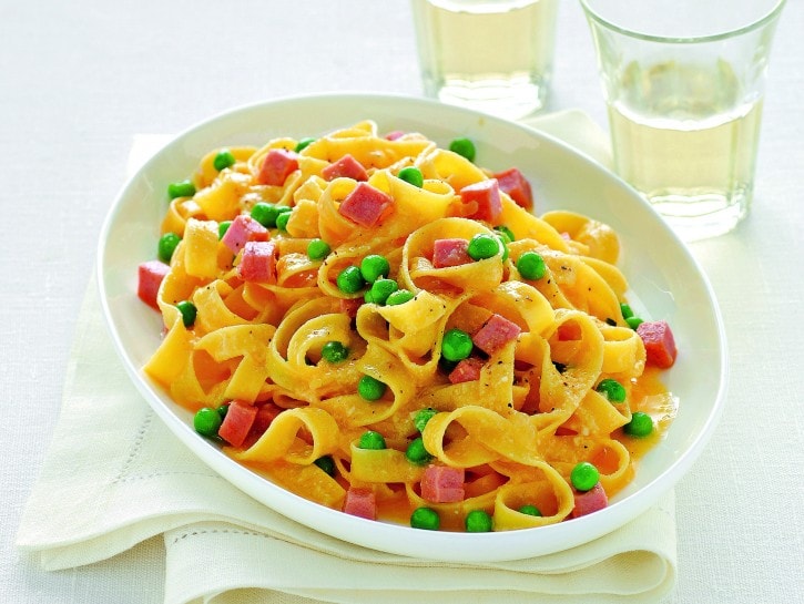 Fettuccine a i piselli
